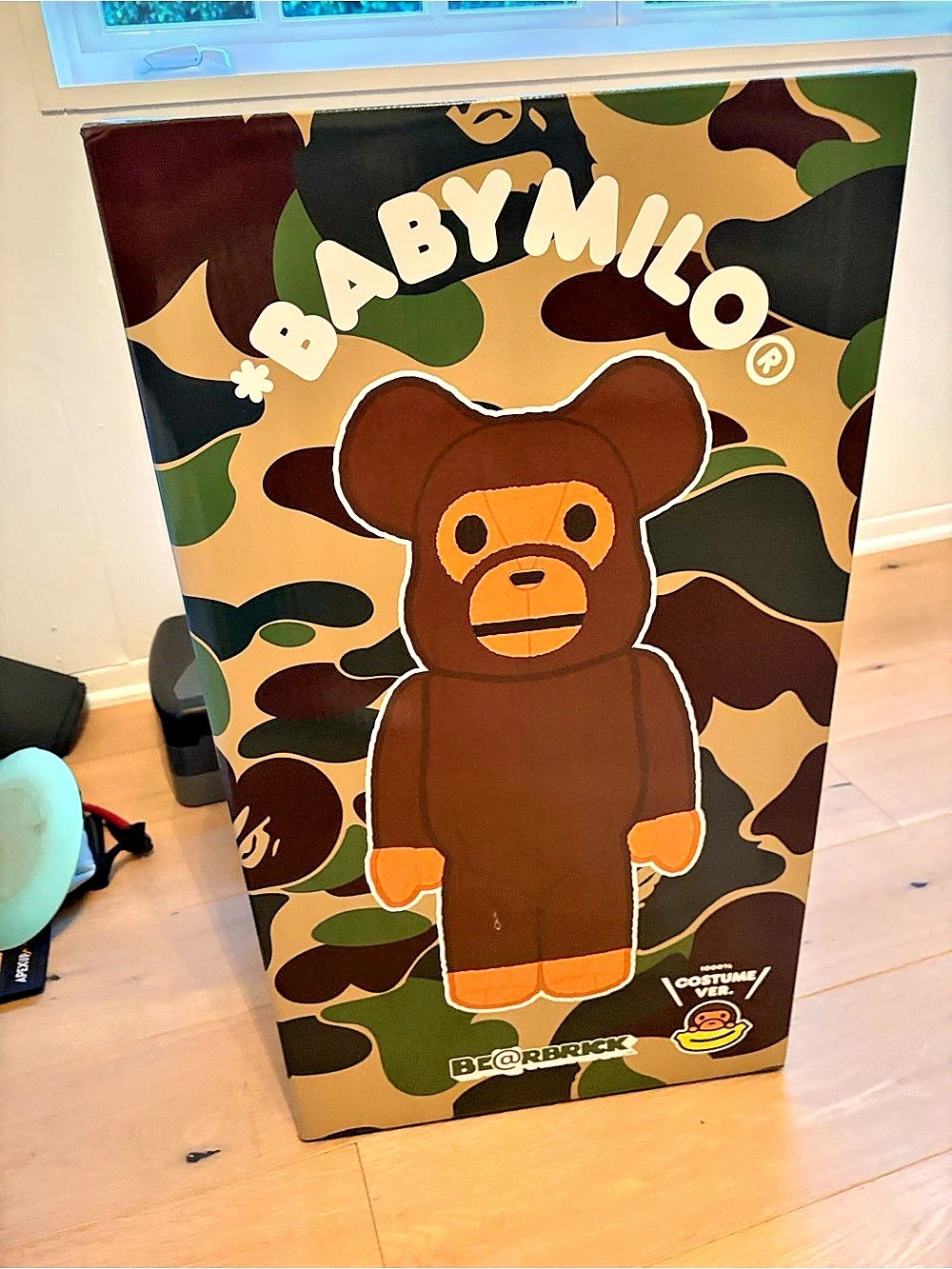 A Bathing Ape Baby Milo Costume Ver. Bear Camo Bear Plush in Brown Like New
